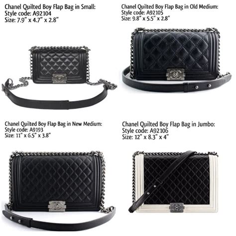 chanel small boy bag measurements|Your Complete Guide to CHANEL’s Bag Sizes & Style Codes.